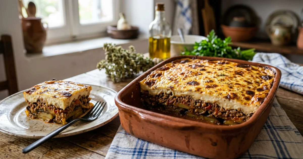 Greek Moussaka: Layers, Eggplant, and the Comfort of the Oven